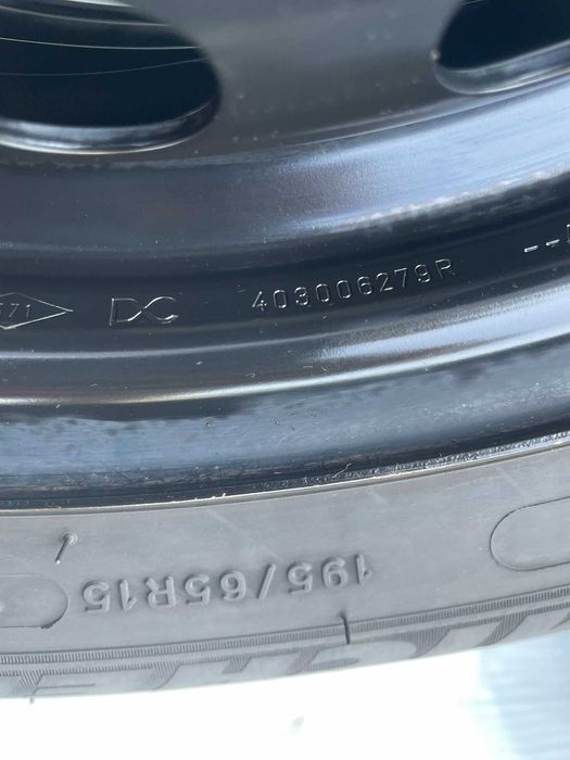 Jante cu anvelope vara Michelin 195 65 R15 Renault Kangoo Citan 5x108