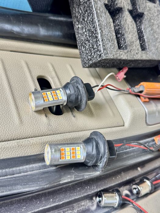 Диодни LED Крушки от Швеция / 7443 3157 1157 T20 W21 5W DRL