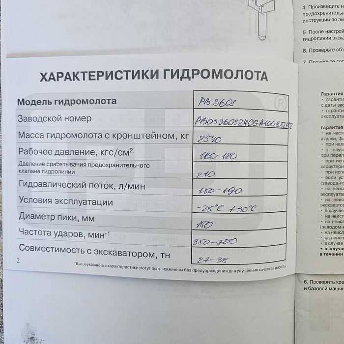 Гидромолот 2.5тон