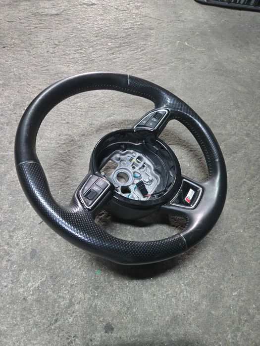 Volan Sline 3 spite piele perforata Audi A4 B8/A5/Q5/A6 C7/A7/A8