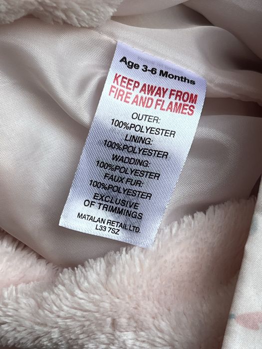 Зимний комбенизон фирменный 3-6 месяца