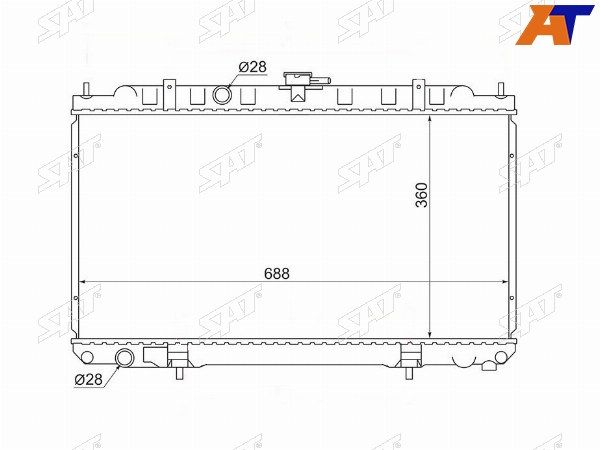 Радиатор Nissan Ad