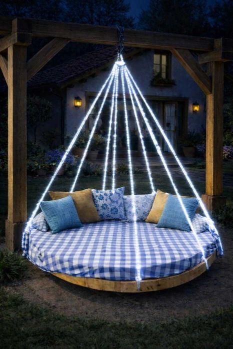 Висяща кръгла платформа за релакс