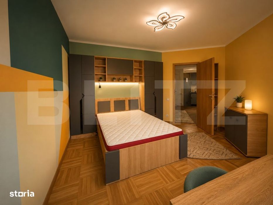 Apartament 3 camere, 90 mp, decomandat, 2 bai, zona Fabric
