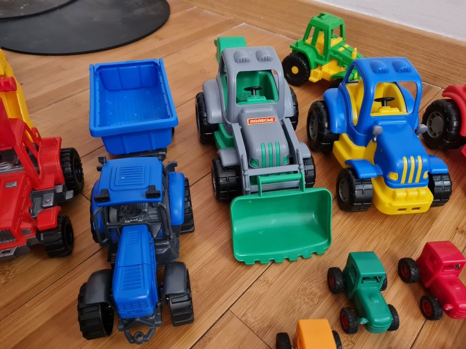 Игрушки полесье трактор бульдозер прицеп