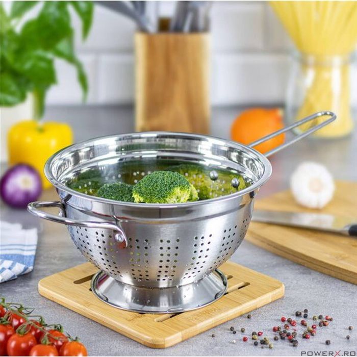 Strecuratoare din inox, cu maner, 24 cm, Klausberg