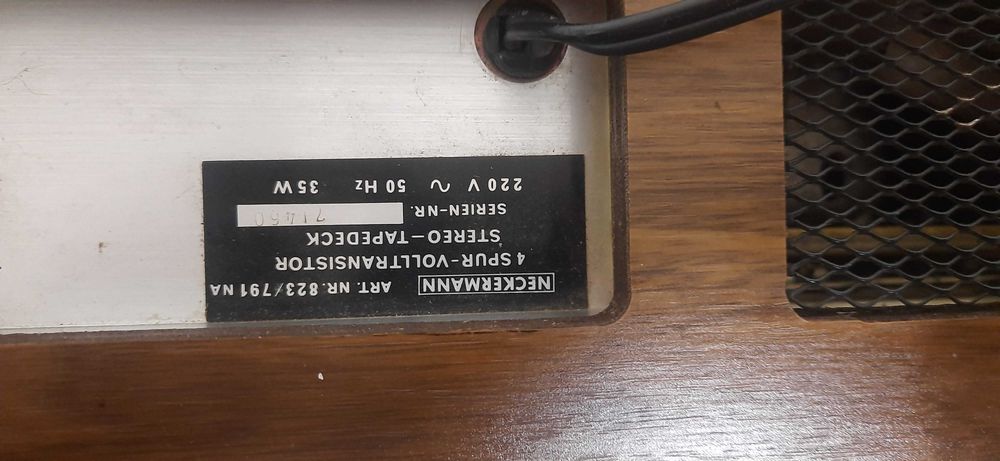 Magnetofon Neckermann N Recorder HI-FI Stereo an 1970