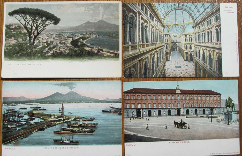 открытки старые Италия Неаполь