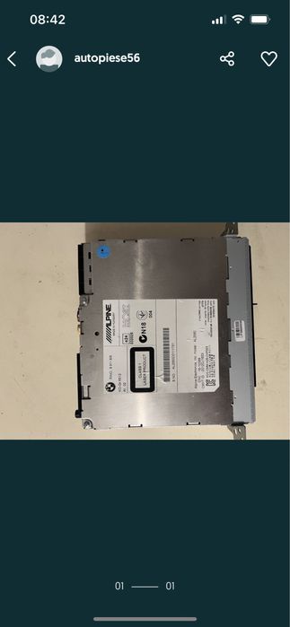 Unitate cd player BMW X3 F25 piese dezmembrari