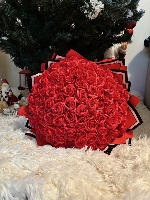 Buchete trandafiri din sapun