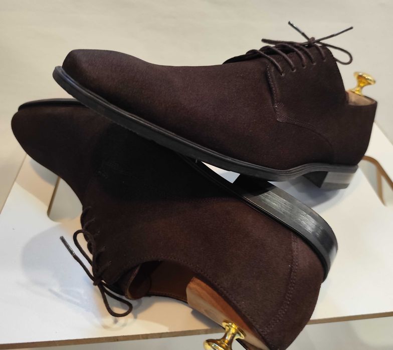 Pantofi derby 42 42.5 plain toe Vagabond NOI piele naturala moale