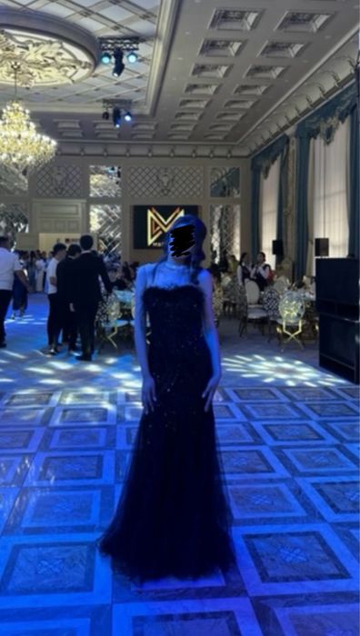 Вечерняя черное платье