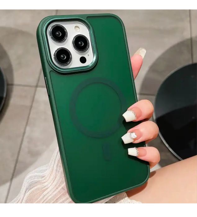 Iphone 13/14/15/16 PRO MAX PLUS Husa Magsafe Strog Gase Spate Semi Cla
