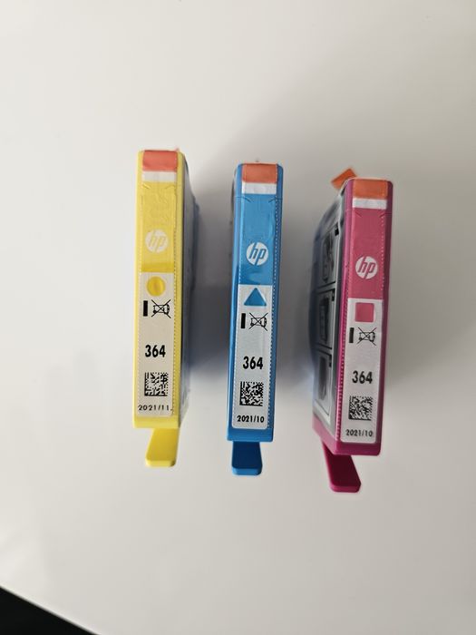 Set 3 cartuse cerneala HP 364 originale, Cyan, Magenta, Yellow