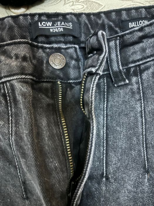 Черни дънки тип балон