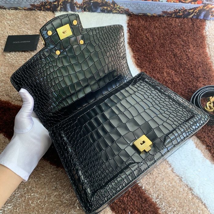 Geanta Dolce Gabbana Amore 27 cm negru, Premium