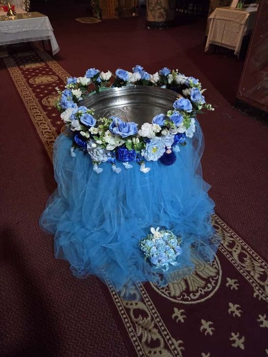 Decor botez pentru biserica
