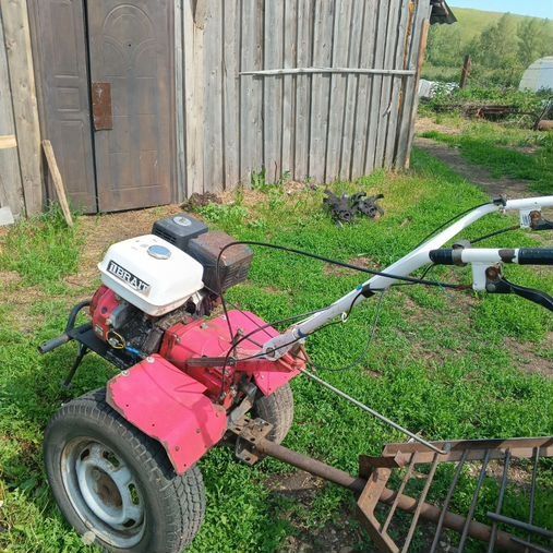 Мотоблок в рабочем состоянии