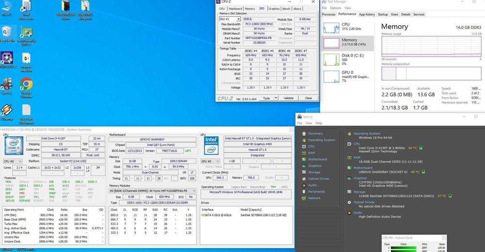 Rami 2x8Gb DDR3L laptop SK Hynix