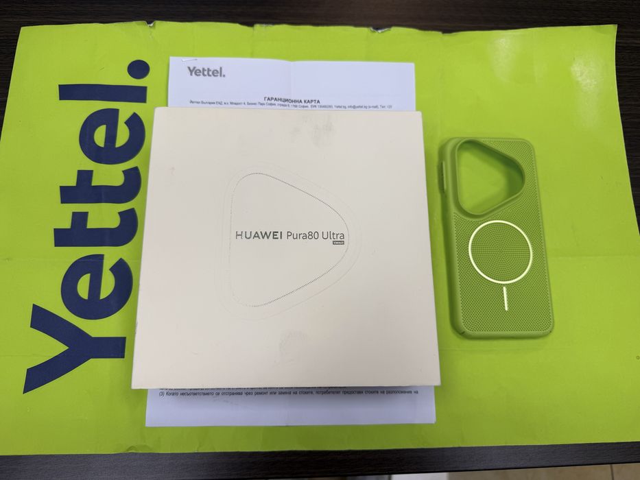 КАТО НОВ 512GB Huawei Pura 80 Ultra 12GB Yettel Гаранция 3г Gold
