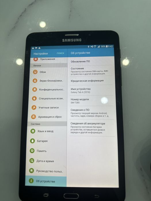 Продаю планшет самсунг Т285
