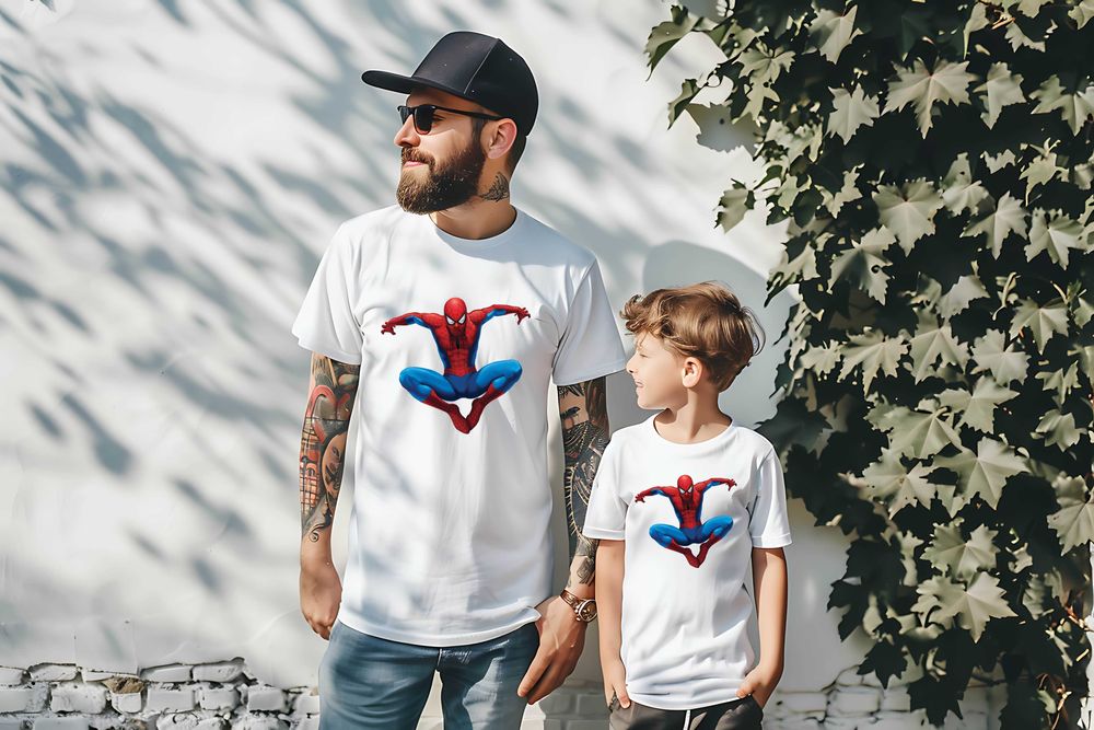 Тениски за цялото семейство със Спайдер-Мен Spiderman