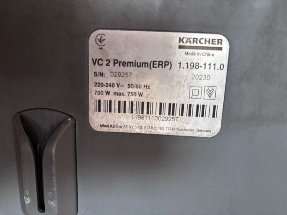 Продам пылесос Kärcher VC 2
