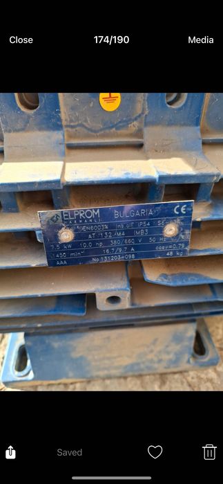 Електродвигател ELPROM 7.5 kW