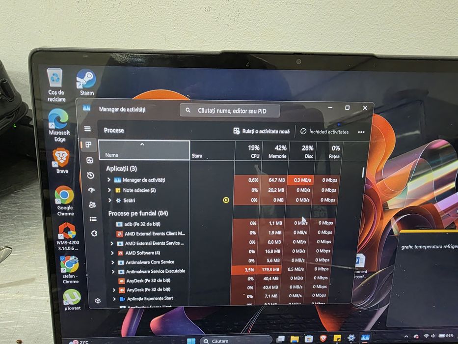 Vând laptop Lenovo IdeaPad Flex 5 – Ryzen 7, 16 GB RAM, SSD 512 GB, Touchscreen 360°
