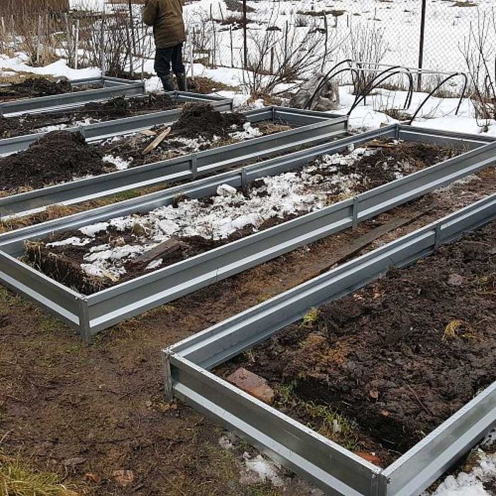Грядка оцинкованная 1×3 м — прочная и долговечная