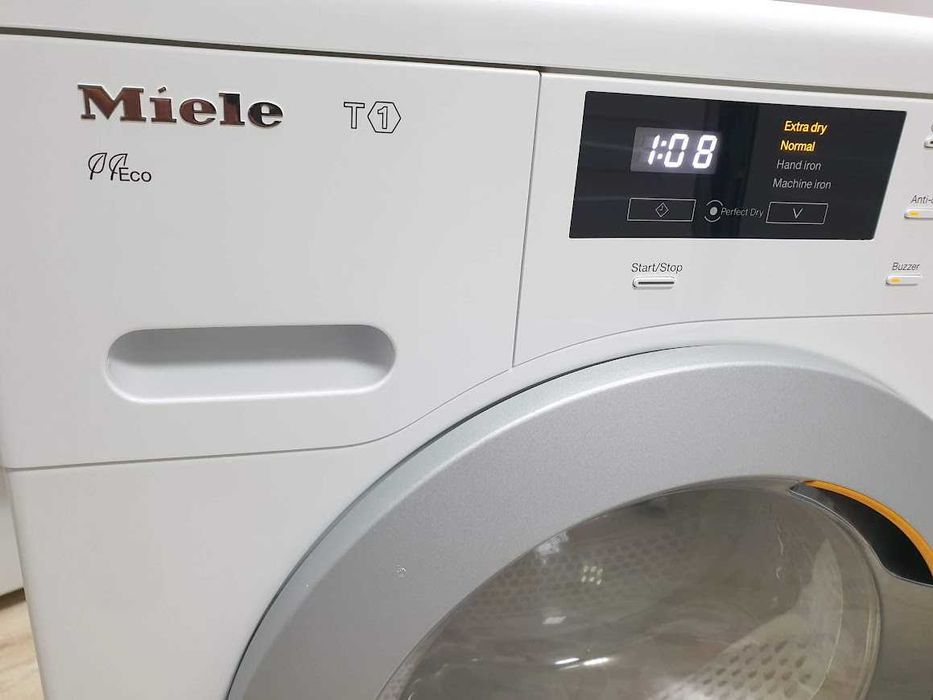 UK Сушилня Miele T1 - Термопомпа - Аларма - Подсветка -12м Гаранция Миеле