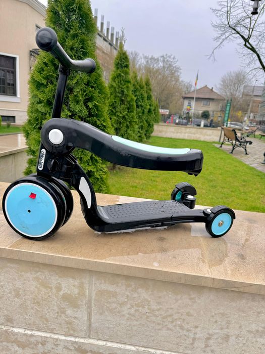 Trotinetă 2 în 1 Scoot & Ride Highwaykick 1 – Negru/Albastru