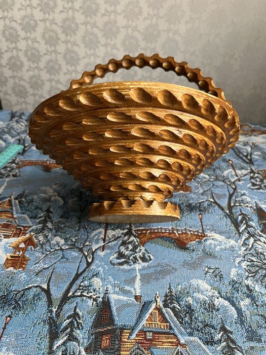 Корзинка деревянная из СССР