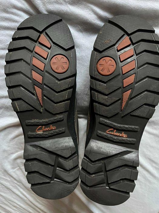 Обувки Clarks 43 номер, стелка 27,5, естествена кожа, гумен борд