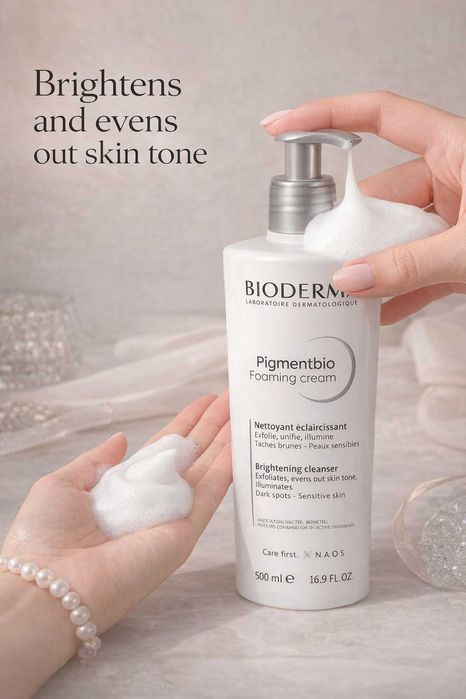 Bioderma Pigmentbio Foaming Cream, Dog‘larga Qarshi yuz yuvish kremi