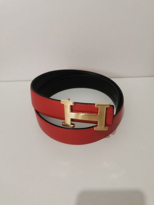 Curele Hermes-piele naturală, logo metalic - model unisex