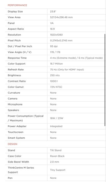 Monitor lenovo.