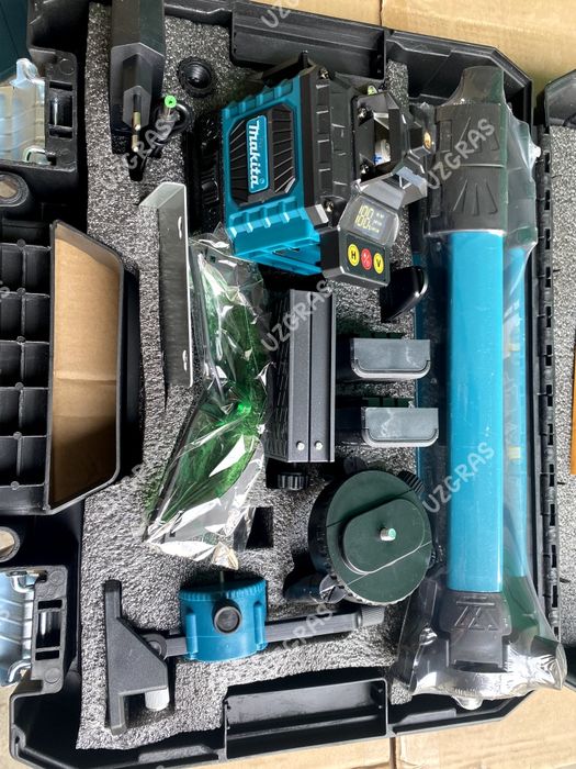 4в1 перфоратор + шуруповерт + лазерный уровень 4D + болгарка новый