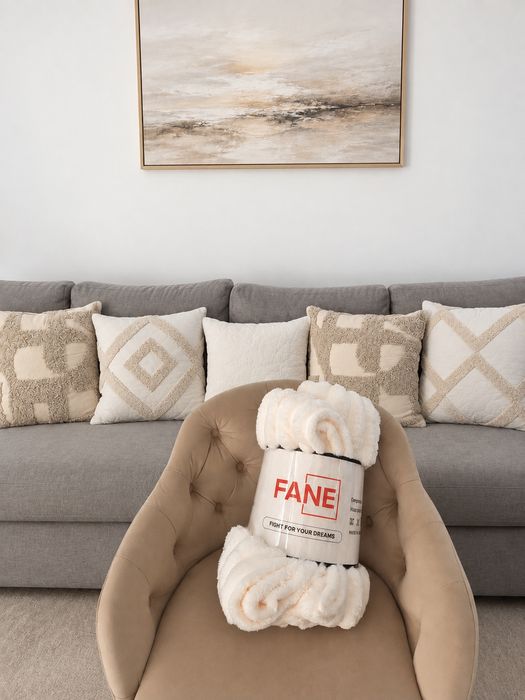 230x200 Sherpa Throw Ivoire