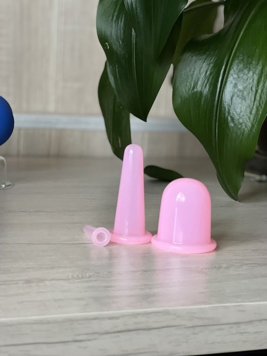 Силиконовые вакумные банки для лица