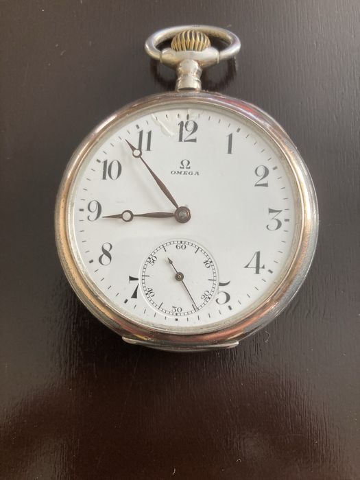 Оригинален  швейцарски джобен часовник Omega