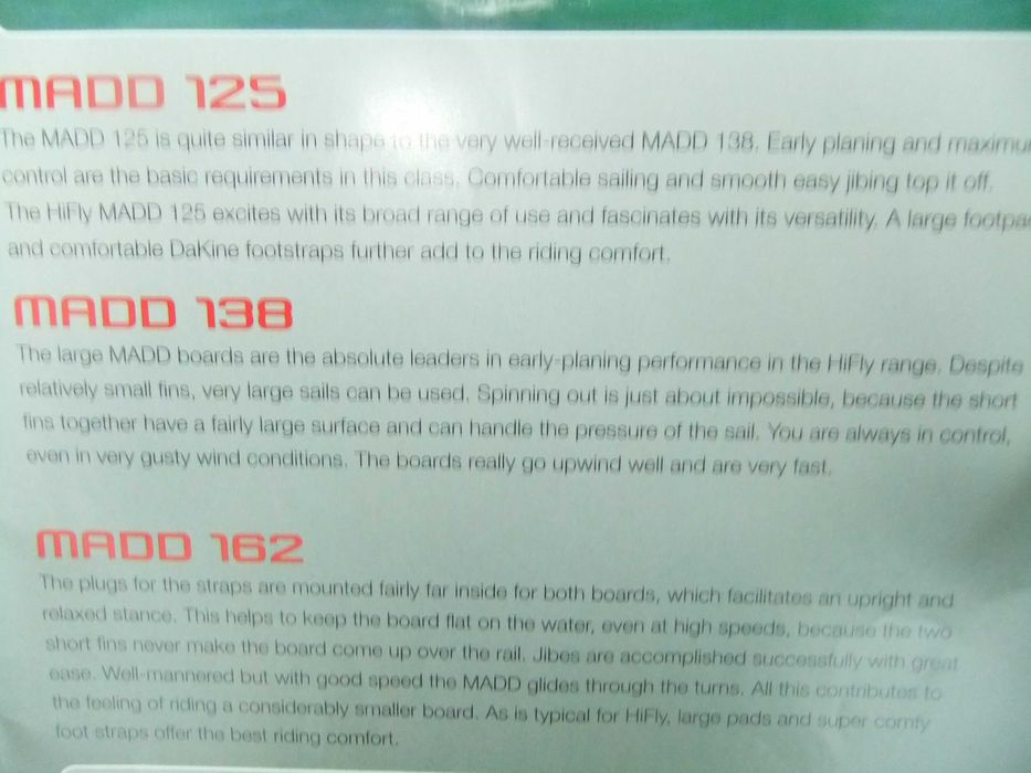 Дъска за уидсърф хайфлай с две финки