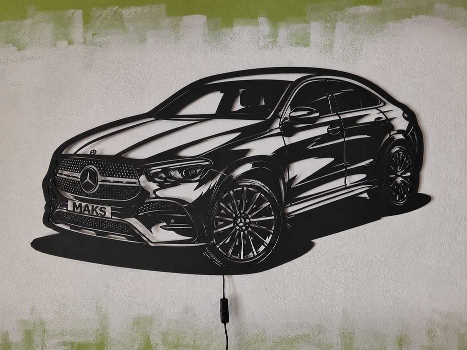 Panou Auto LED Personalizat după Mașina Ta | 80–100 cm