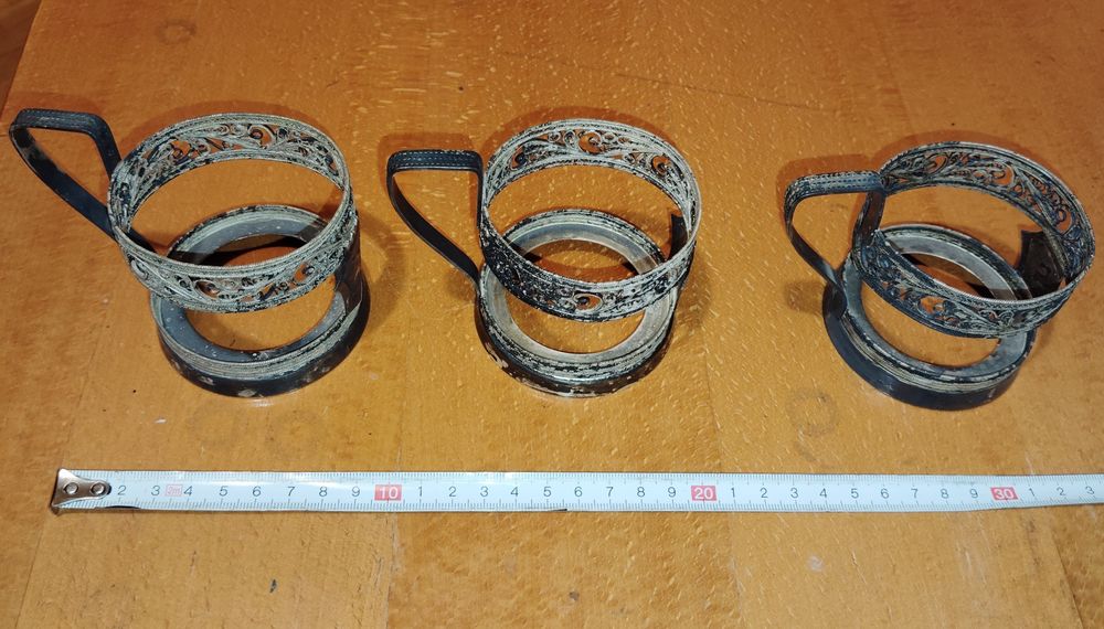 Посребрен подстакан 3 бр, чаша