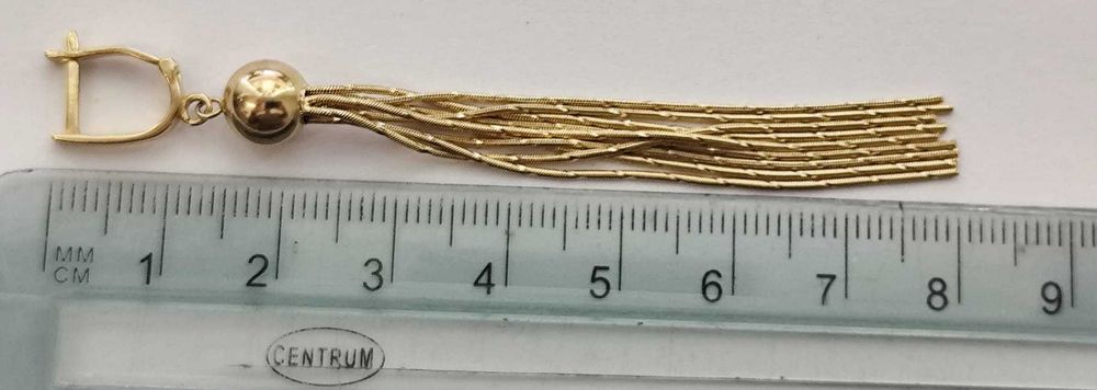 (AG35) Cercei aur 14K 9.34gr    b35795.2 - Garantie 2 ani ! Vanzare in locatie !
