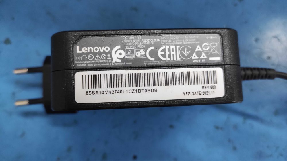 alimentator incarcator original Lenovo 20v 3.25A mufa subtire 65w