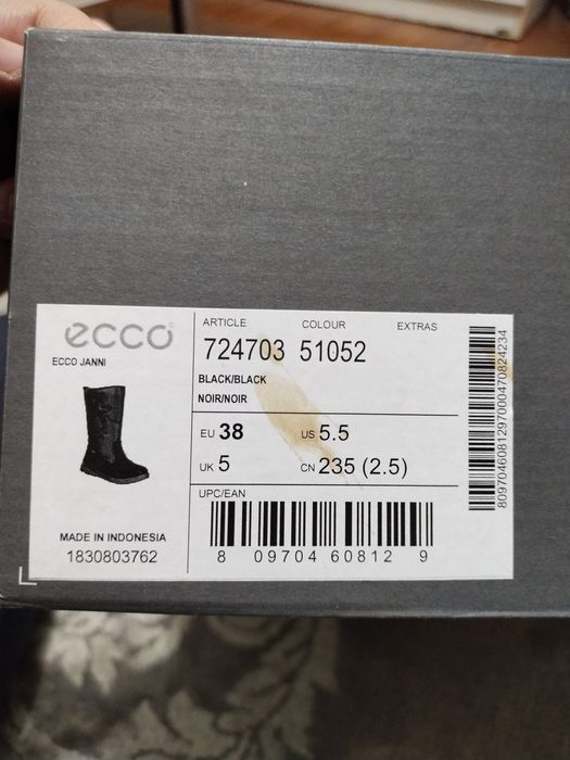 Зимние сапоги Ecco Janni