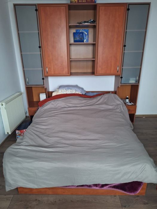Cadru pat dulap si saltea