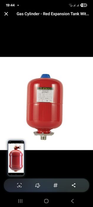 Rashitilniy bak CRW 35 L (Qizil, 10 bar)