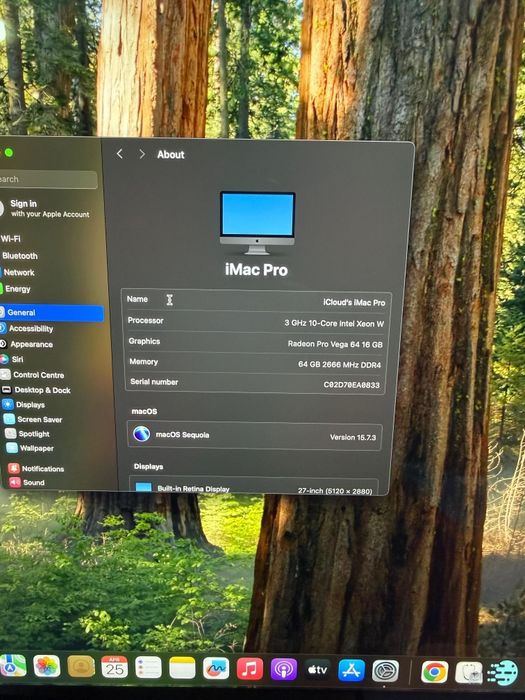 Imac Pro 27" 5 K CTO 64gb Ram 16gb  Radeon